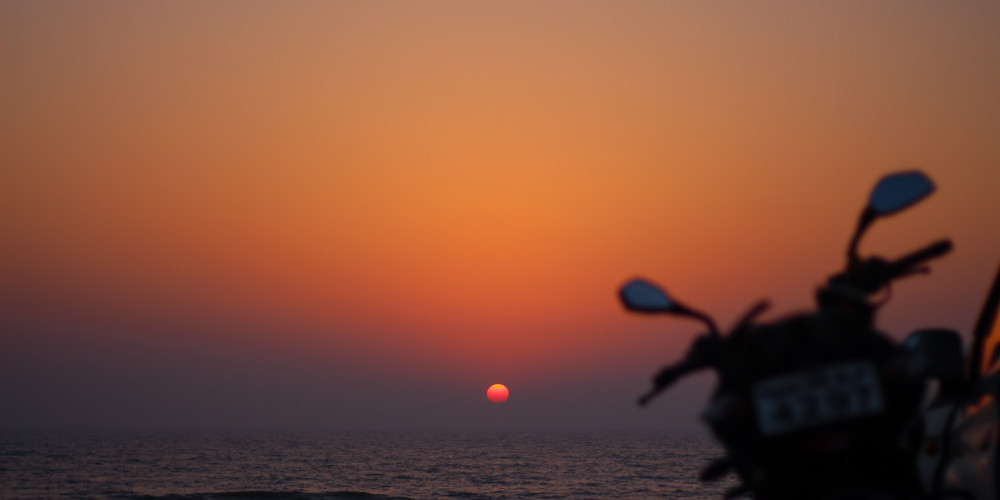 Sunset Beach motorcycle